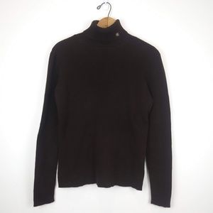 Ralph Lauren Brown Turtleneck Sweater, M